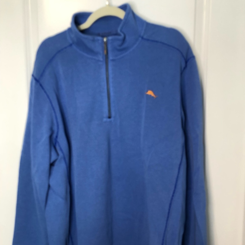 Tommy Bahama ribbed zip pullover size XL